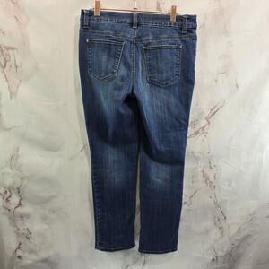 Chicos Jeans Women 2 00 R Denim So Slimming Girlfriend High Rise Slim Leg Crop